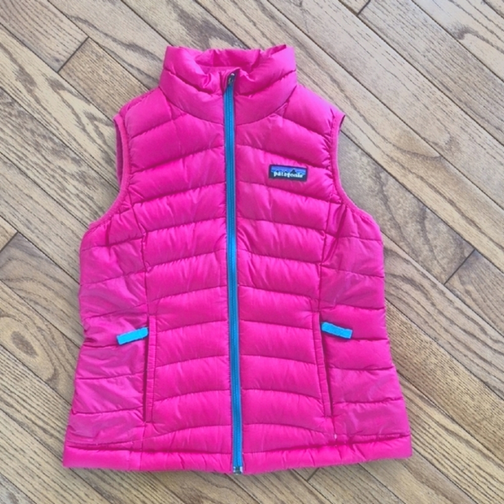 Patagonia Pink Down Puffer Vest, XS (5-6)